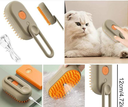 Cepillo Vapor 3 en 1 para mascotas
